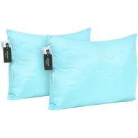 Подушка MirSon Набор с Эвкалиптом 1622 Eco Light Blue средние Фото