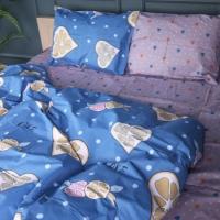Постільна білизна MirSon Бязь Premium 17-0470 Love lemon Євро Фото
