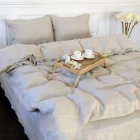 Постельное белье MirSon Лен Grey sky 143х210 Фото