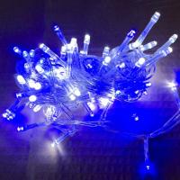 Гирлянда Novogod`ko нитка 100 LED, холодний білий+синій, 5 м, 8 режимі Фото