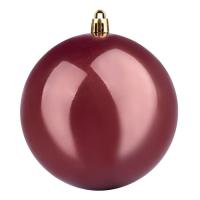 Ялинкова іграшка YES! Fun 10 см, темно-кавова, перламутрова Фото