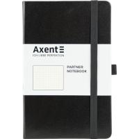 Книга записная Axent Partner, 125x195 мм, 96 листов, точка, черная Фото
