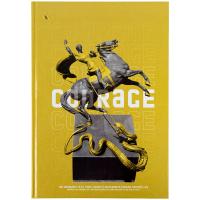 Книга записна Axent Courage А4, 96 аркушів, клітинка, жовта Фото
