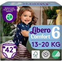 Подгузники Libero Comfort Розмір 6 (13-20 кг) 42 шт Фото