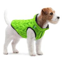 Курточка для тварин Collar AiryVest UNI двостороння L 55 салатово-чорна Фото