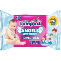 Детские влажные салфетки Ultra Compact Angels Baby 20 шт Фото