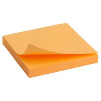 Папір для нотаток Axent з клейким шаром неоновий помаранчевий 75х75мм, 100 Фото