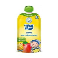 Детское пюре Чудо-Чадо Манго-яблоко-банан натуральное без сахара с 8 меся Фото