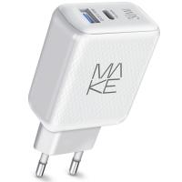 Зарядное устройство MAKE 30W PD+QC White Фото