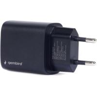 Зарядное устройство Gembird USB-A + USB-C (PD 18W + QC3.0 18W) Фото