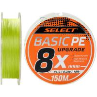 Шнур Select Basic PE 8x 150m Light Green 1.5/0.18mm 22lb/10kg Фото