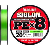 Шнур Sunline Siglon PE х8 150m 1.2/0.187mm 20lb/9.2kg Light Gre Фото