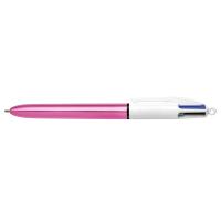 Ручка масляная Bic 4 in 1 Colours Shine Pink рожева Фото