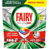 Таблетки для посудомийних машин Fairy Platinum Plus All in One Lemon 60 шт. Фото