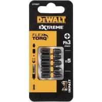 Набор бит DeWALT IMPACT TORSION, ударные, Philips, Ph3, L=25 мм, 5 Фото