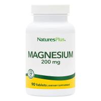Мінерали Natures Plus Магний, 200 мг, Magnesium, 90 таблеток Фото