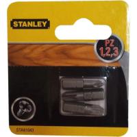 Набір біт Stanley Pozidriv, Pz1, Pz2, Pz3, L = 25 мм, 3 шт, блістер Фото