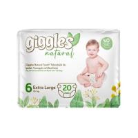 Подгузники Giggles Natural 6 Extra Large 15+ кг 20 шт Фото
