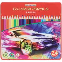 Карандаши цветные Cool For School Premium, тригранні,, 24 кольори Фото