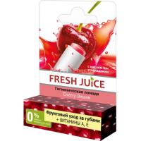 Гігієнічна помада Fresh Juice Вишня з олією ши 3.6 г Фото
