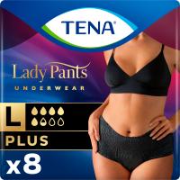 Подгузники для взрослых Tena Lady Pants Plus L для жінок Large 8 шт Black Фото
