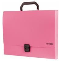 Папка - портфель Economix пластиковий A4 на застібці 1 відділення, рожевий Фото