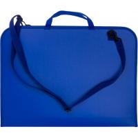 Папка - портфель Cool For School А3 пластиковий на блискавці, синій Фото