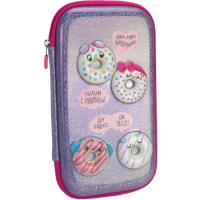 Пенал Cool For School 1 відділення з відворотами Пурпурний Фото