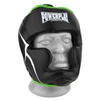 Боксерський шолом PowerPlay 3100 PU Чорно-зелений XL Фото