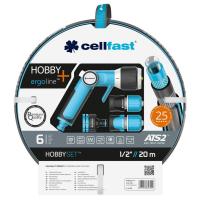 Поливочный шланг Cellfast набір HOBBY ATS2,1/2,20м,6 шарів, зрошувач, компле Фото