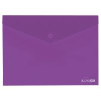 Папка - конверт Economix А5 180 мкм прозора, фактура "глянець", фіолетова Фото