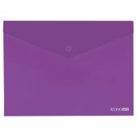 Папка - конверт Economix А5 180 мкм прозрачная, фактура "глянец", фиолетова Фото