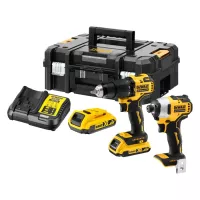 Набір електроіструментів DeWALT 2 од. 18 В XR Li-lon, вага 5.9 кг, кейс TSTAK, 2 А Фото