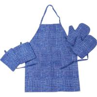Фартук MirSon Набор №209 - Blue binding две прихватки + две перч Фото