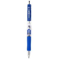 Ручка гелева Baoke Elite автоматична з грипом 0,5 мм синя Фото