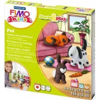 Набор для творчества Fimo Kids Домашние животные 4 цвета х 42 г Фото