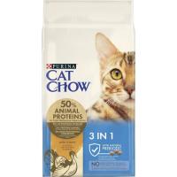 Сухий корм для кішок Purina Cat Chow Feline 3 в 1 з індичкою 15 кг Фото