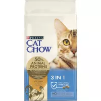 Сухий корм для кішок Purina Cat Chow Feline 3 в 1 з індичкою 15 кг Фото