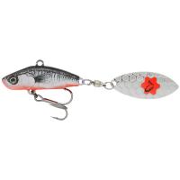 Блешня Savage Gear 3D Sticklebait Tailspin 73mm 13.0g Black Red Фото