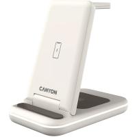 Зарядное устройство Canyon WS-304 Foldable 3in1 Wireless charger Cosmic Latte Фото