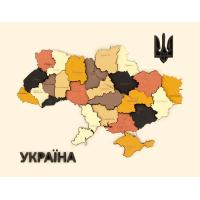 Набір для творчості Rosa Talent Мапа України 3D кольори металіки 30.5х37.5 Фото