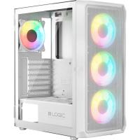 Корпус Logic concept PORTOS MESH+GLASS ARGB fans 3x120mm WHITE Фото