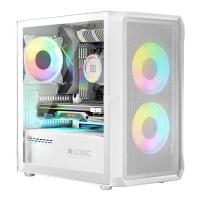 Корпус для ПК Logic concept PORTOS MESH+GLASS ARGB fans 3x120mm WHITE Фото