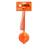 Игрушка для собак Liker Line М'ячик зі стрічкою 7 см Фото