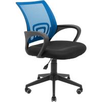 Офісне крісло Richman Спайдер Ю Пластик Піастра Сітка чорна + синя Фото
