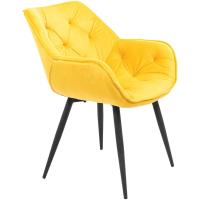 Кухонний стілець Richman Голден Ніжки чорні Жовтий Фото