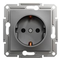 Розетка Schneider Electric ASFORA антрацит Фото