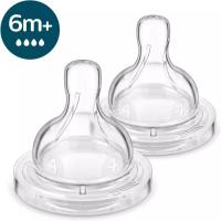 Соска Philips AVENT Анти-Колик, быстрый поток, от 6 мес. 2 шт Фото