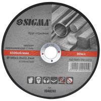Круг отрезной Sigma по металлу и нержавеющей стали 180x2.0x22.2мм, 850 Фото