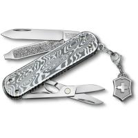 Ніж Victorinox Classic SD Brilliant Damast + брелок-лого Фото